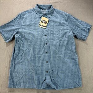 5.11 Tactical Covert Shirt Mens Large Blue NWT Button Up Casual Tactical Utility
